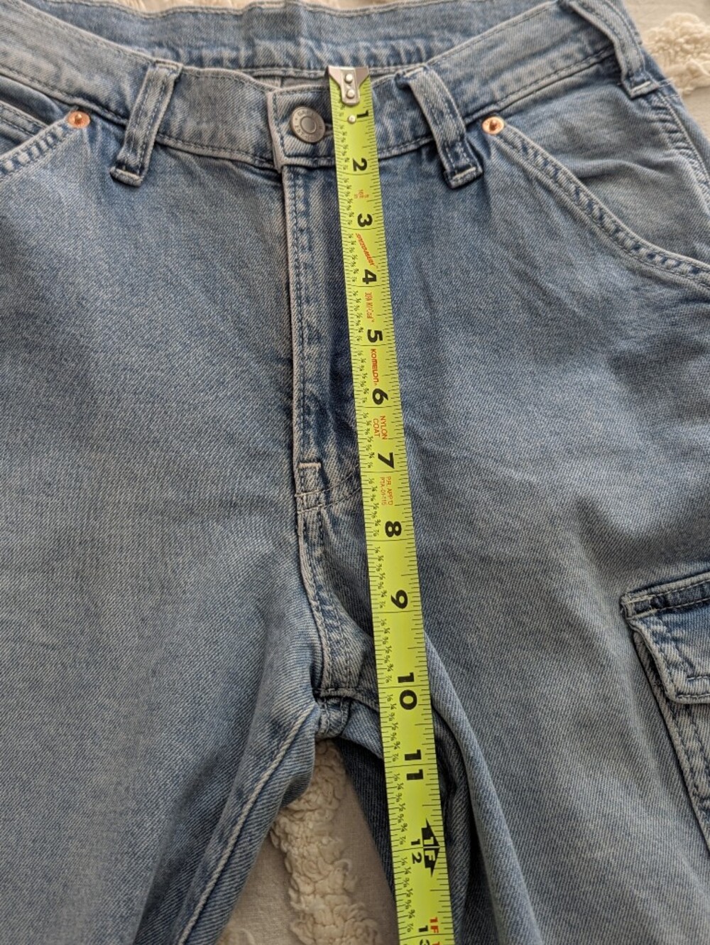 GAP Mid Rise 90s Loose Cargo Slouch Jeans Size 26 / 2 Short - Picture 8 of 12